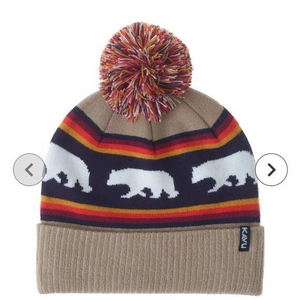 Kavu Toddler Herschel Pom Beanie Polar‎ Bear Print Pom Pom